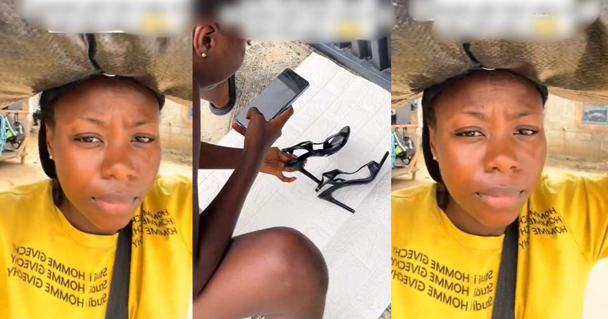 “Scholar don Dey do alabaru now” – First Class Graduate L@ments As She Becomes A Shoe Vendor (VIDEO)