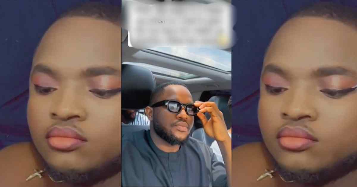 “Anything for my baby” – Man turns model to highlight girlfriend’s makeup skills (VIDEO)