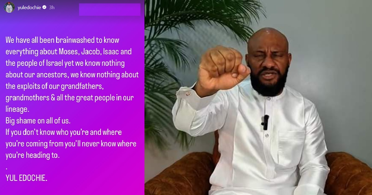 “Two months ago you were a pastor, what changed?” – Netizens react to Yul Edochie “traditionalist” post