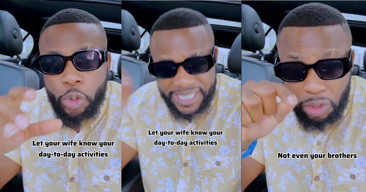 “Teach your wives your business in case something happens tomorrow” – Man advises married men (VIDEO)