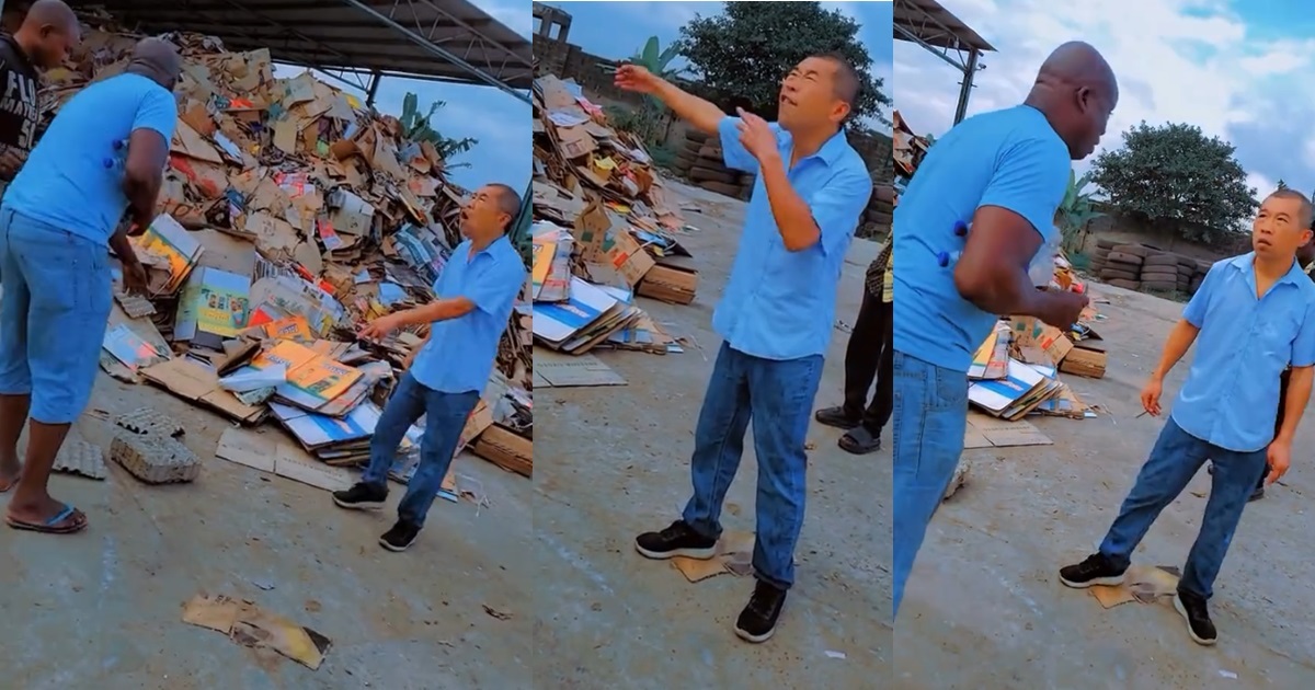“Chinese and angər issues, 5&6” – Video of a Chinese man in a fit with business partner sparks buzz (WATCH)