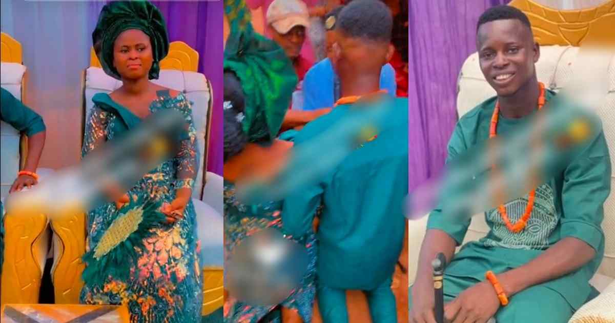“So how old is the wife” – Reactions as Nigerian man marries at 20-year-old (VIDEO)