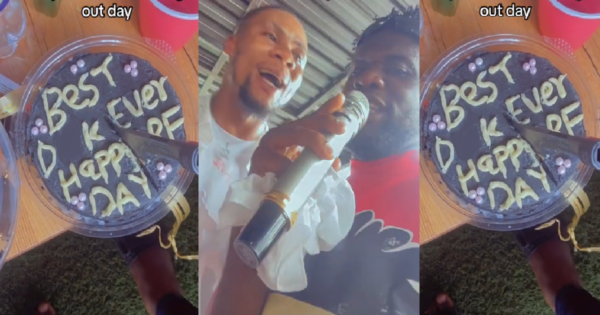 A Nigerian Lady Gains Notor!ety Online For Inscribing “Best D!ck Ever” On Boyfriend’s Sigh-Out Cake (VIDEO)