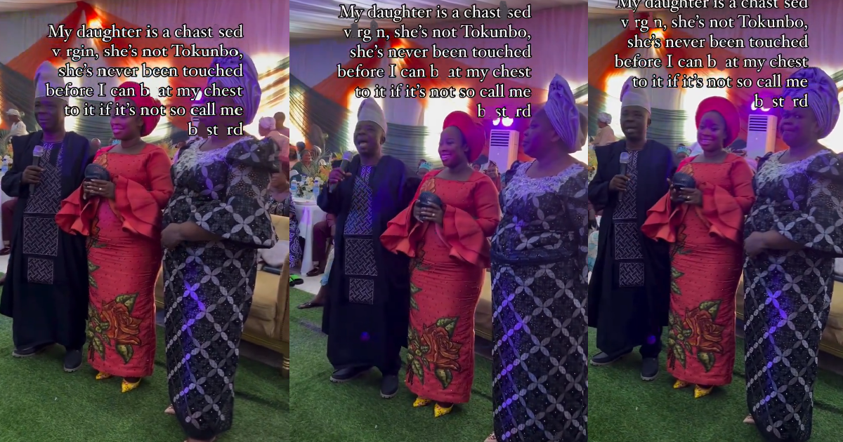A Nigerian Father’s Statement About His Daughter’s V!rginity Creates Buzz Online (VIDEO)
