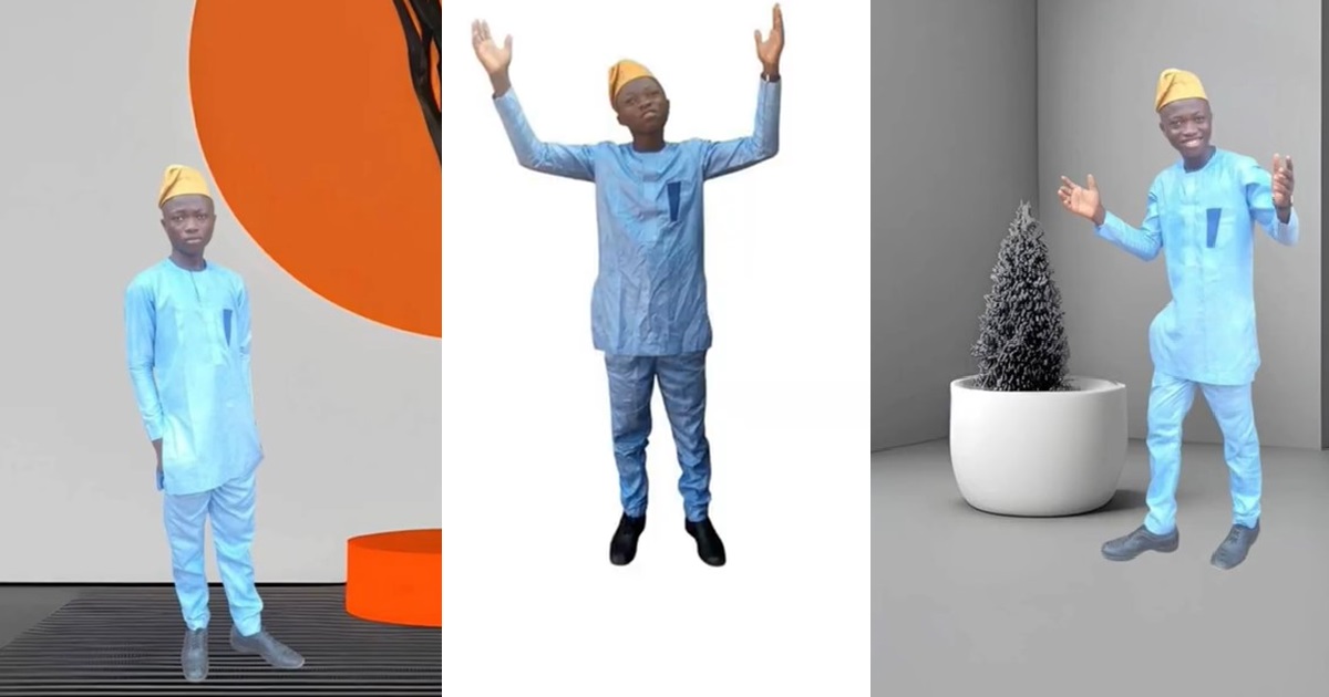 “The photographer still dey 2001” – Lady shares hilarious photoshoot her brother paid ₦500 for in Ibadan (IMAGES)