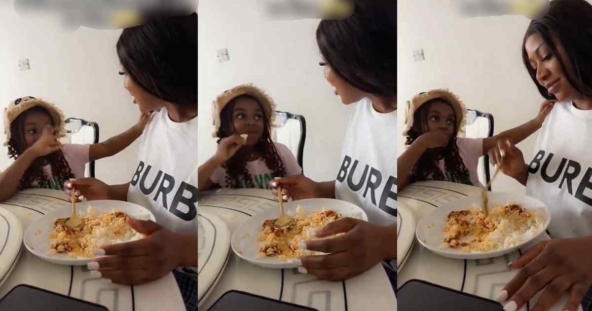 “You should have a husband” – Young girl makes bold statement, tells godmother she’s too old for boyfriends (WATCH)