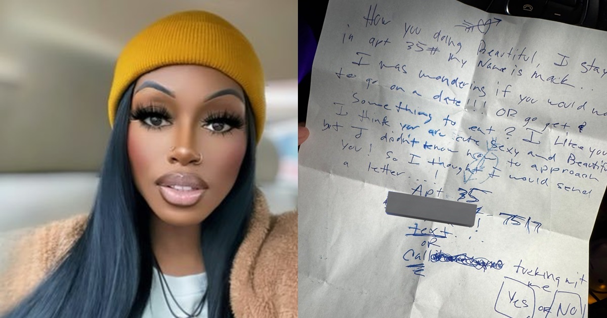 “This is childish” – Woman sh0cked as she discovers neighbour’s date request on her car (IMAGE)