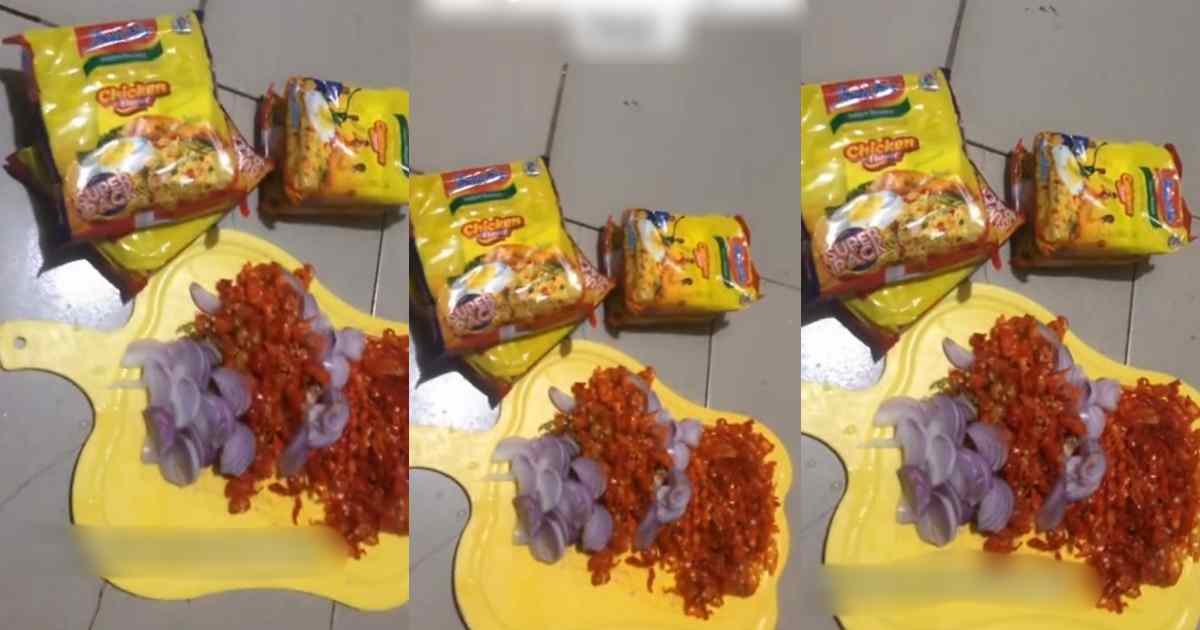“My cousin are the perfect fit for Yoruba boys” – Nigerian lady sh0cked by cousins excessive pepper mix in noodle dish (WATCH)