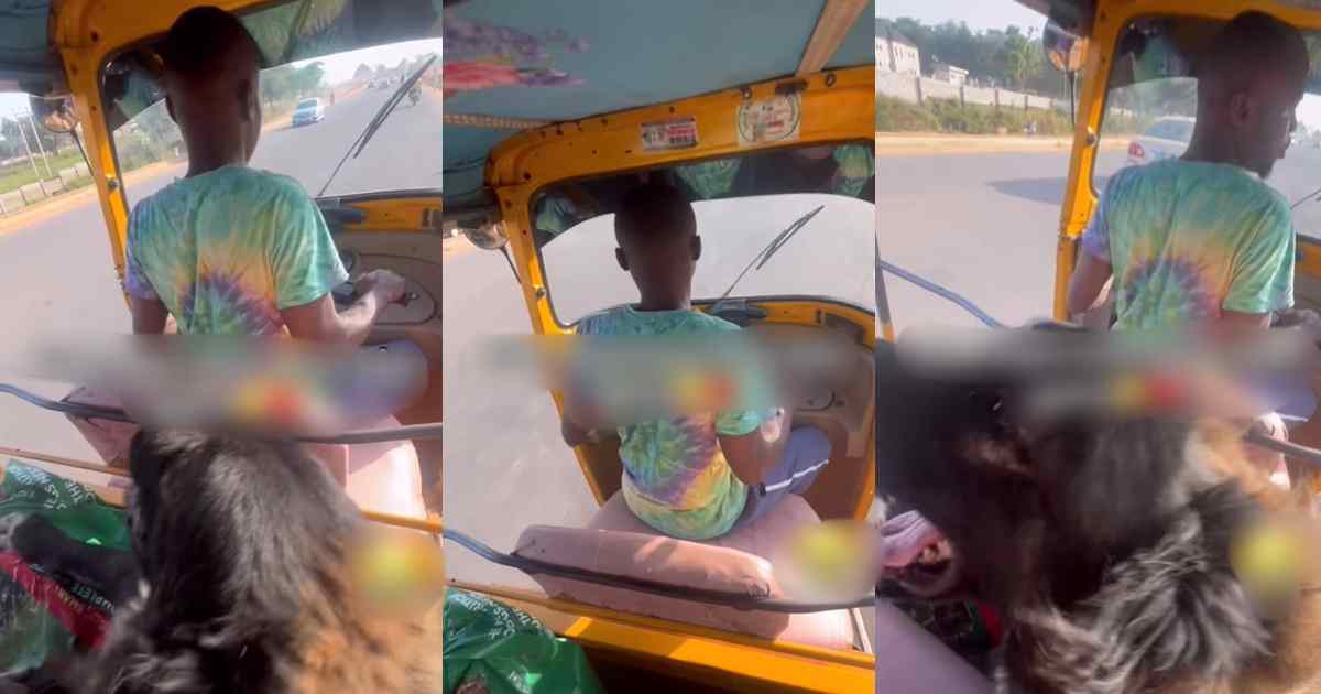 “Owner of home no gree feel at home” – Keke Rider Left Sh@ken by Passenger’s Big Dog (VIDEO)
