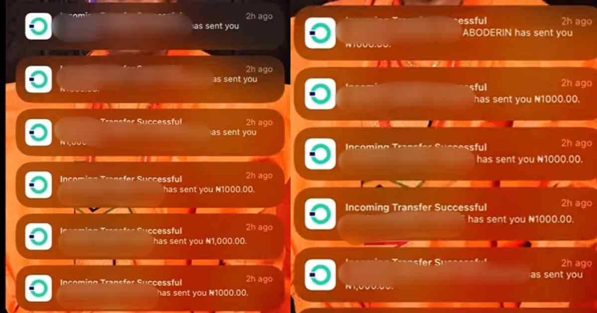 “Una Dey use style beg” – Nigerian lady receives massive credit alerts following ‘Please Send Me ₦1,000’ broadcast message on WhatsApp (VIDEO)