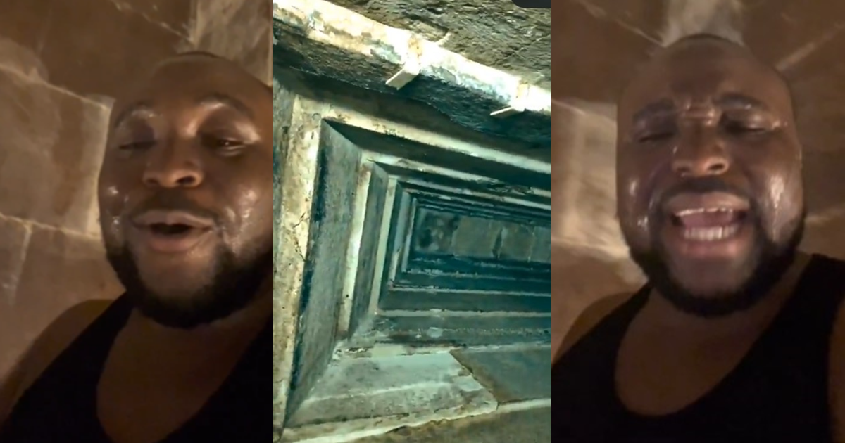 “I don’t bl@me the Israelites for esc@ping” – Nigerian man shares his experience after visiting the Pyramid in Egypt (WATCH)