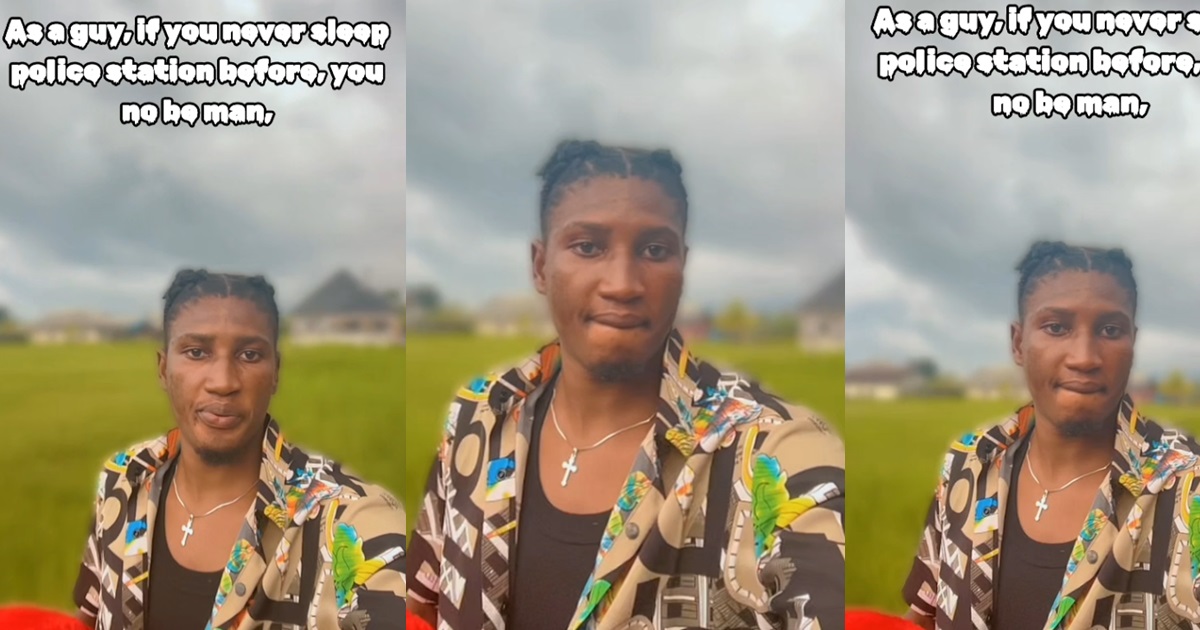 “As a guy if you never sleep inside police station, you are not a man” – TikToker alleges (VIDEO)