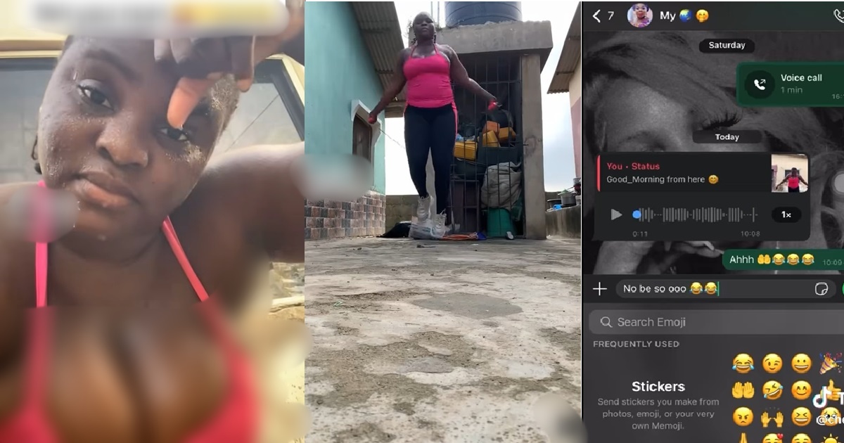 “And when they cook finish now, na you go collect lion share” – Nigerian mother reacts to daughter’s weight-loss exercises (VIDEO)