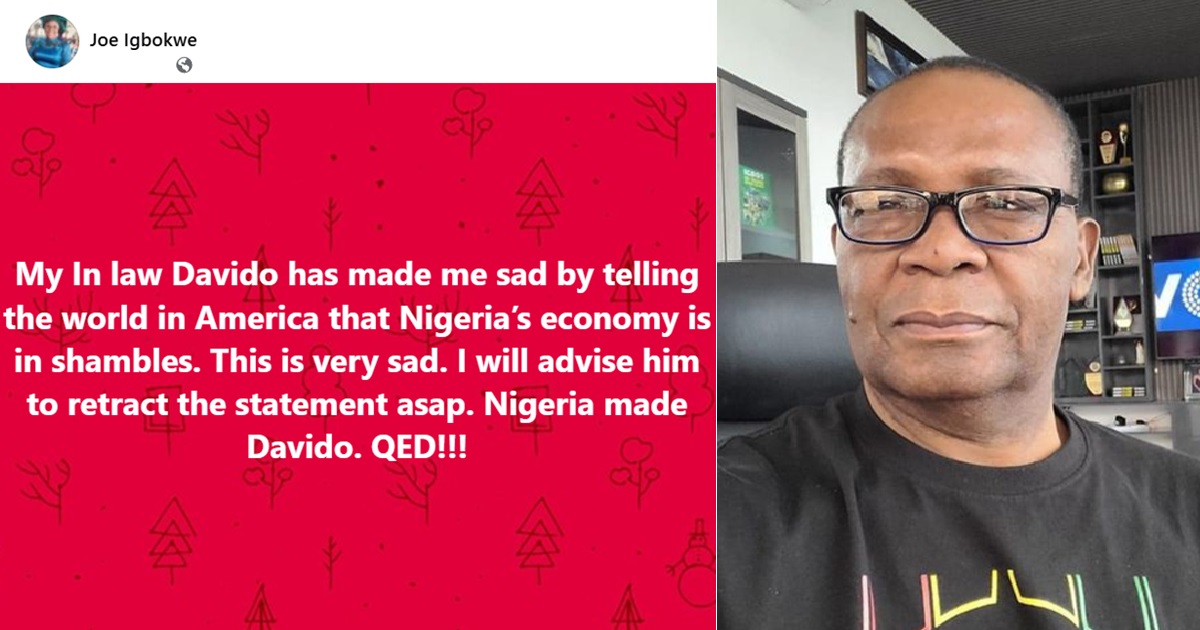 “Davido made me s@d with his statement, Nigeria made him” – APC chieftain reacts to singer’s comment about the economy