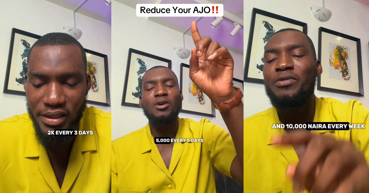 “Reduce your every time ajo and eat well” – Man counsels serial thrift contributors (VIDEO)