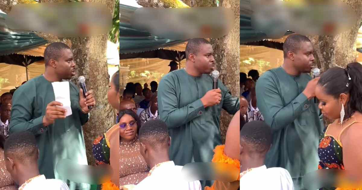 “We are not selling our daughter” – Bride’s brother returns bride price, issues stern w@rning to in-laws (WATCH)
