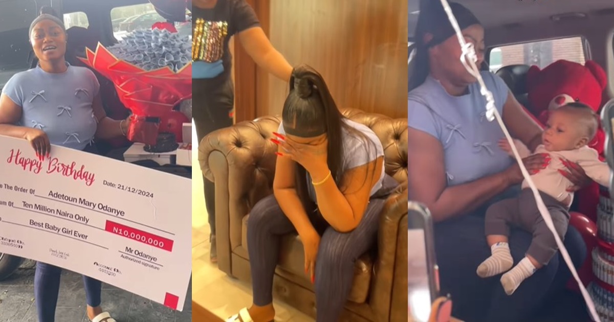 Birthday surprise nearly took a dramat!c turn as husband’s pr@nk about toddler fall!ng down the stairs sends wife into pan!c (VIDEO)