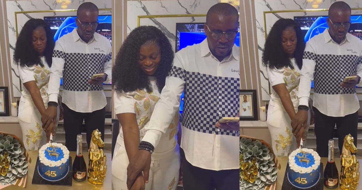 “No respect for your wife? At least drop phone for just 5 minutes” – Man d!sregards wife on her birthday, types away on his phone (VIDEO)