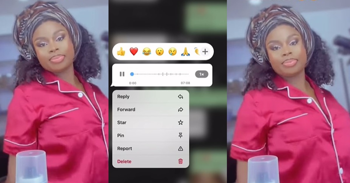 “Even with evidence, I no go gree” – Lady Receives Voice Message of Herself Snoring from Boyfriend After Denying The Habit (WATCH)