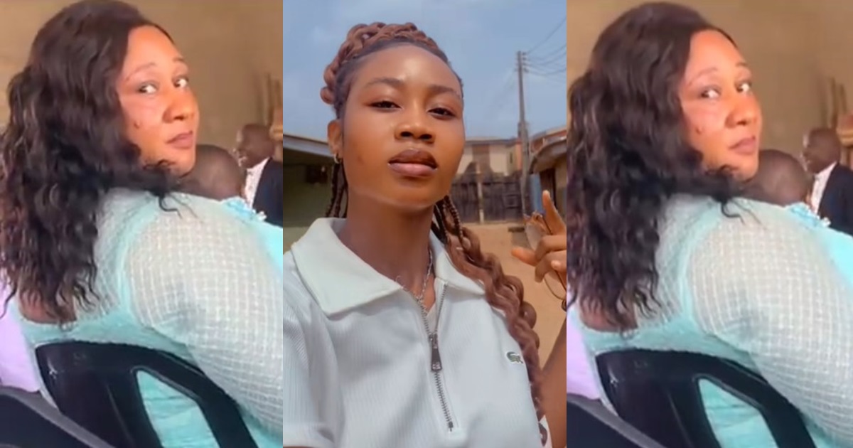 “The woman wan use eye fin!sh me” – Lady shares her mum’s ‘facial expression’ after wearing her dad’s clothes to church (WATCH)