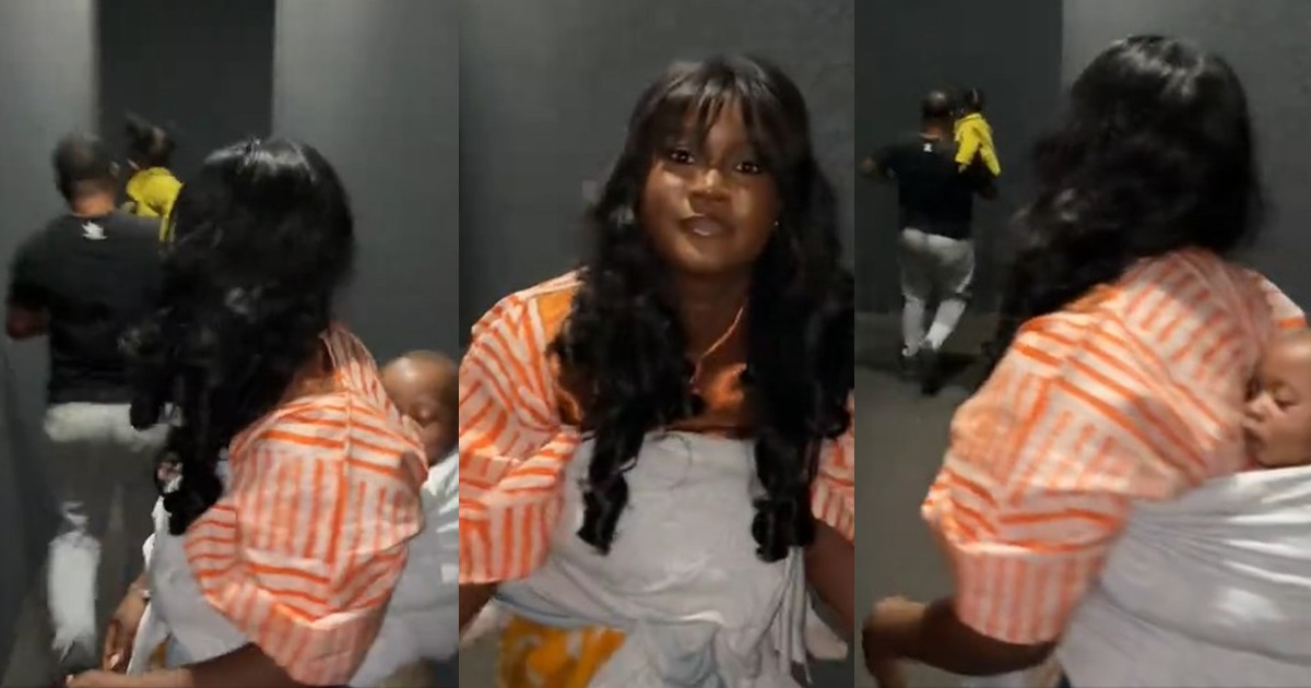 “Ab0rt Mission cos it’s the movie that will see you” – Nursing mother w@rns parents against bringing toddlers to the cinema, shares experience (WATCH)