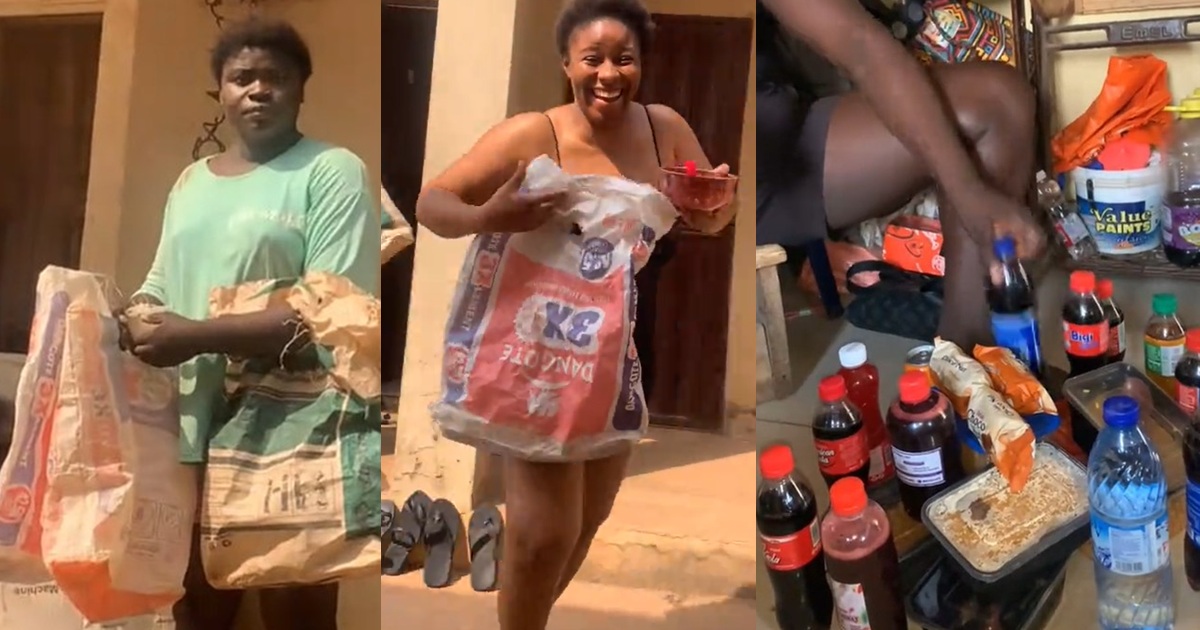 Lady shares how her roommate returns with drinks and food after attending their school convocation (VIDEO)
