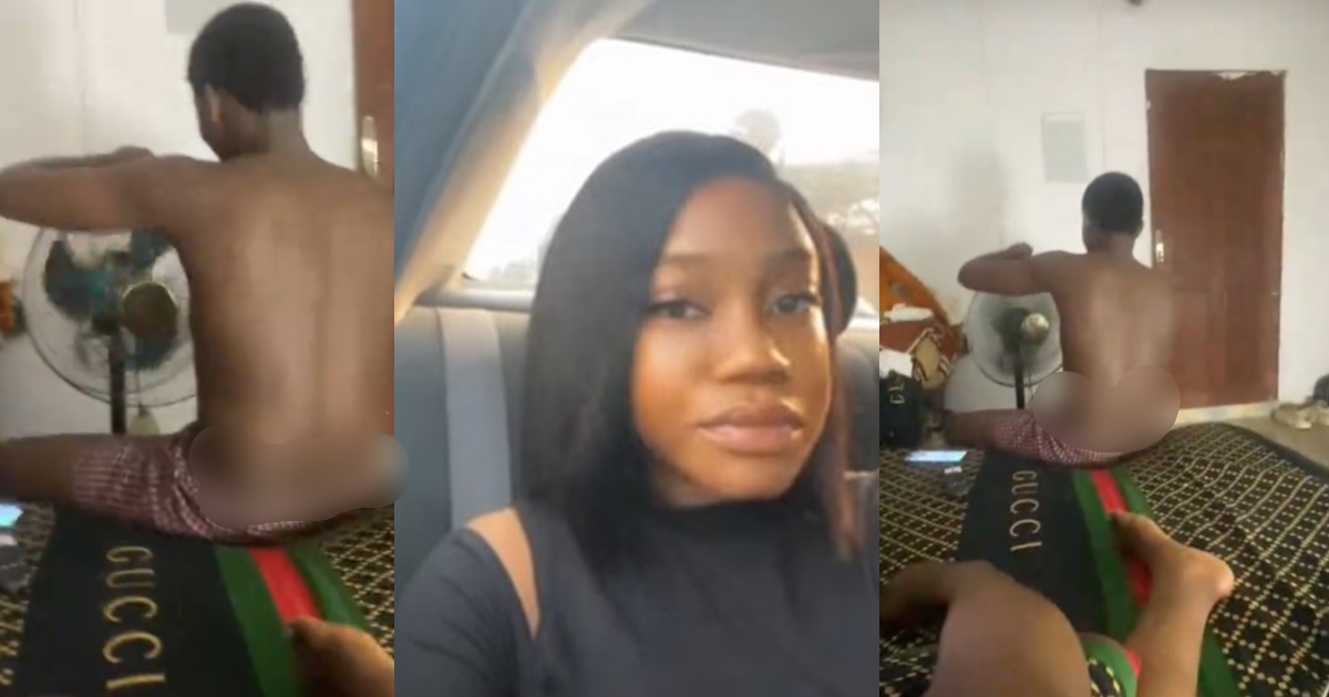 “I’m dating for love” – Lady Shares Video of Boyfriend Trying to Fix Broken Fan (WATCH)