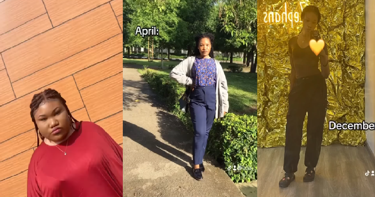 Lady Shares Her Extreme One-Year Weight Loss Journey (WATCH)