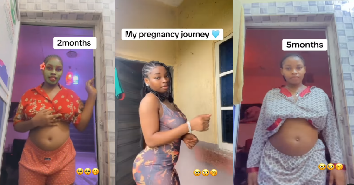 Lady Shares Her Pregnancy Journey Amazing Netizens (WATCH)