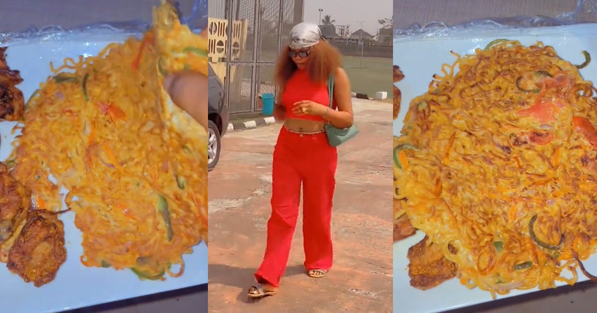 Lady shares the ‘fried noodles’ she ordered for the first time at an expensive hotel (WATCH)