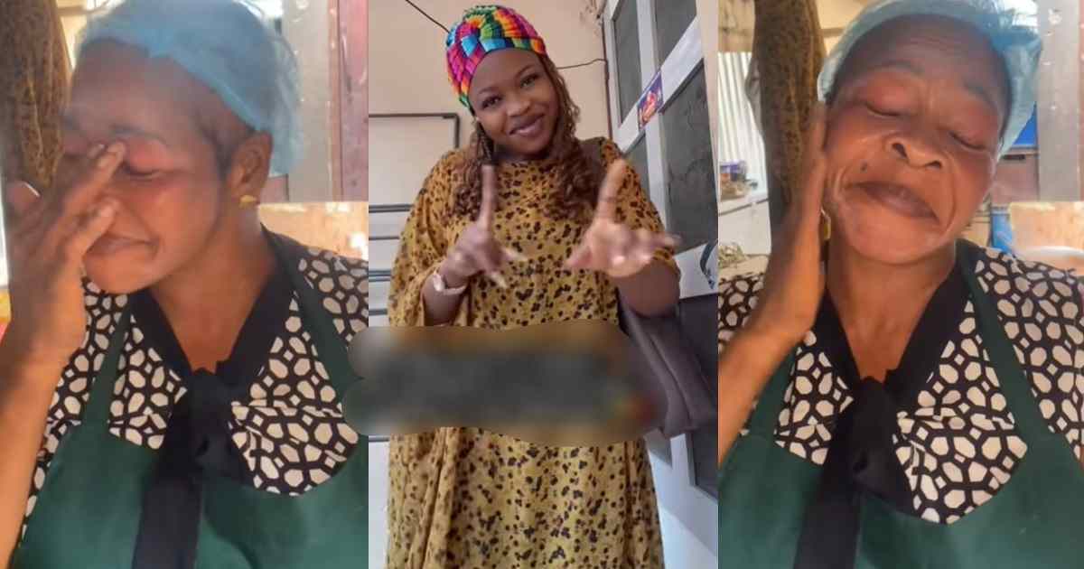 Lady shares the hilarious moment her caterer mother applied sunscreen while cooking on a hot afternoon (WATCH)