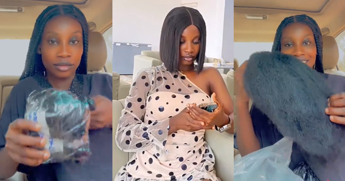 Lady reveals the ‘sponge-looking wig’ her paternal aunt sent to her for her final year sign-out (WATCH)