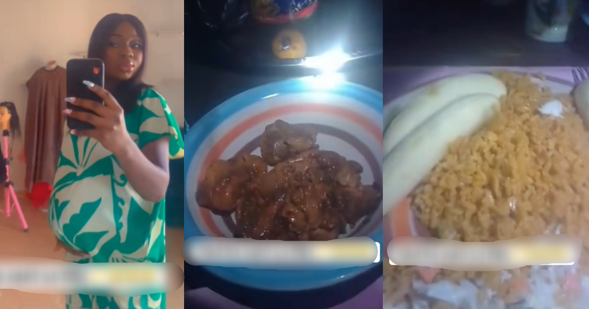 Lady shares how her father enjoys delicious meals at home in her mother’s absence due to ‘omugwo’ duties (WATCH)