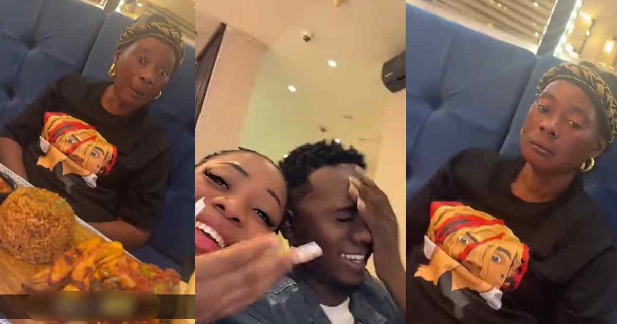“She prefers Amala Ibadan” – Man shares his mother’s ‘hilarious facial reaction’ after taking her to a fancy Lagos restaurant (WATCH)
