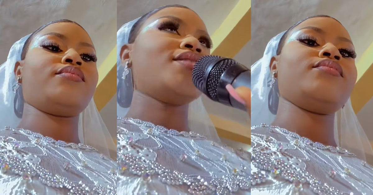 “I need to be reminded every year” – Bride records her marital vows to revisit every year (VIDEO)