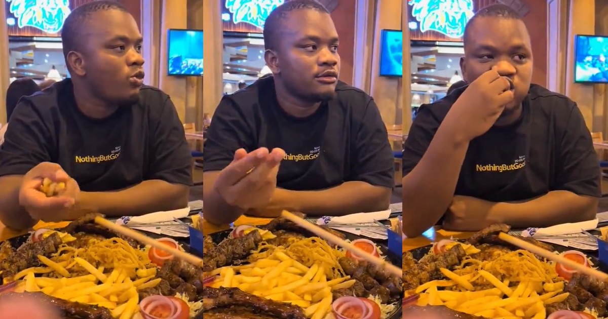 Man faces b@cklash for molding his chips into an eba-like shape at a ...