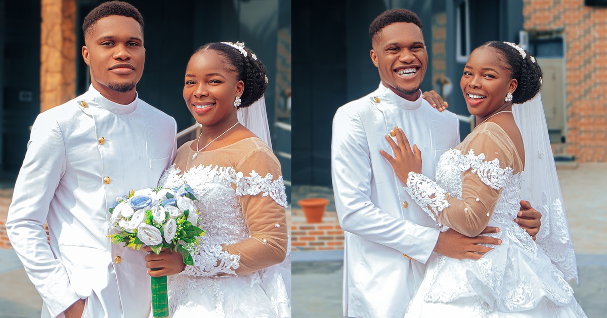 “Thank you for keeping yourself pure, untouched and unbroken” – Newly married Nigerian man celebrates his wife for being a virgin (IMAGES)