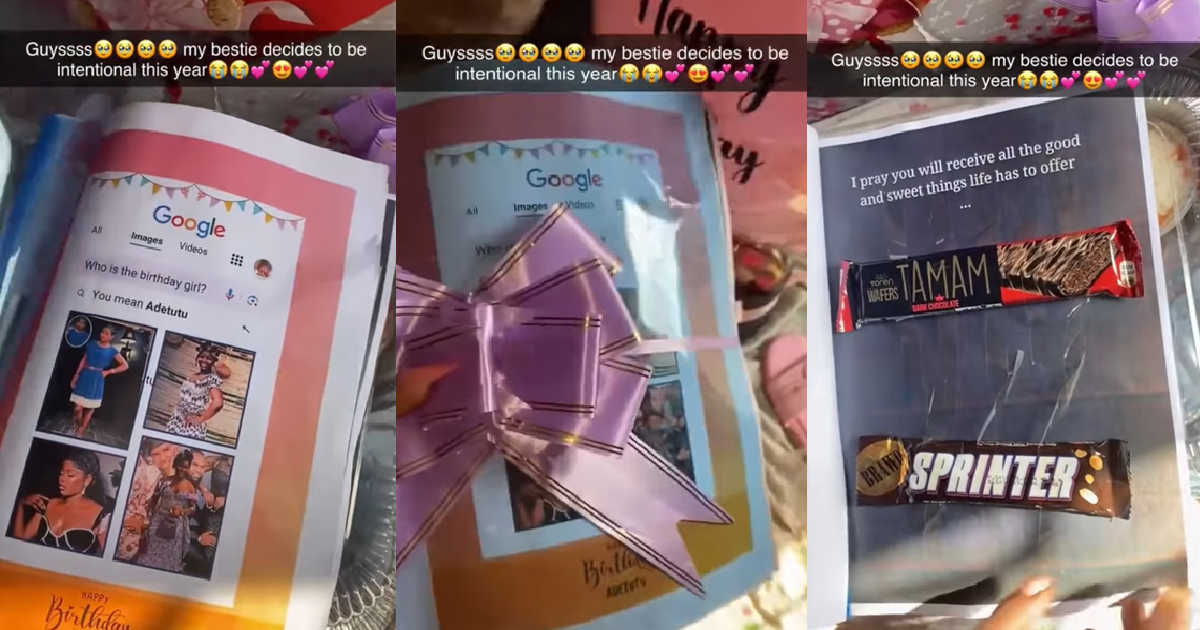 Lady Shows Off The Thoughtful Gift Her Best friend Gave Her On Her Birthday (WATCH)