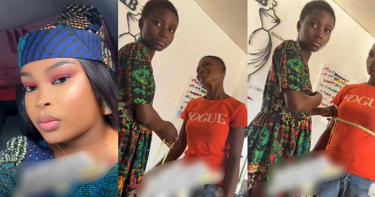 Fashion designer shares her new apprentice’s struggle in obtaining an accurate body measurement (VIDEO)