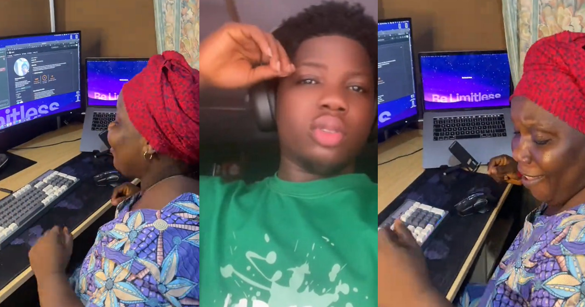 Man shares how his mom started hanging out at his workspace nonstop after learning how to play music on his laptop (WATCH)