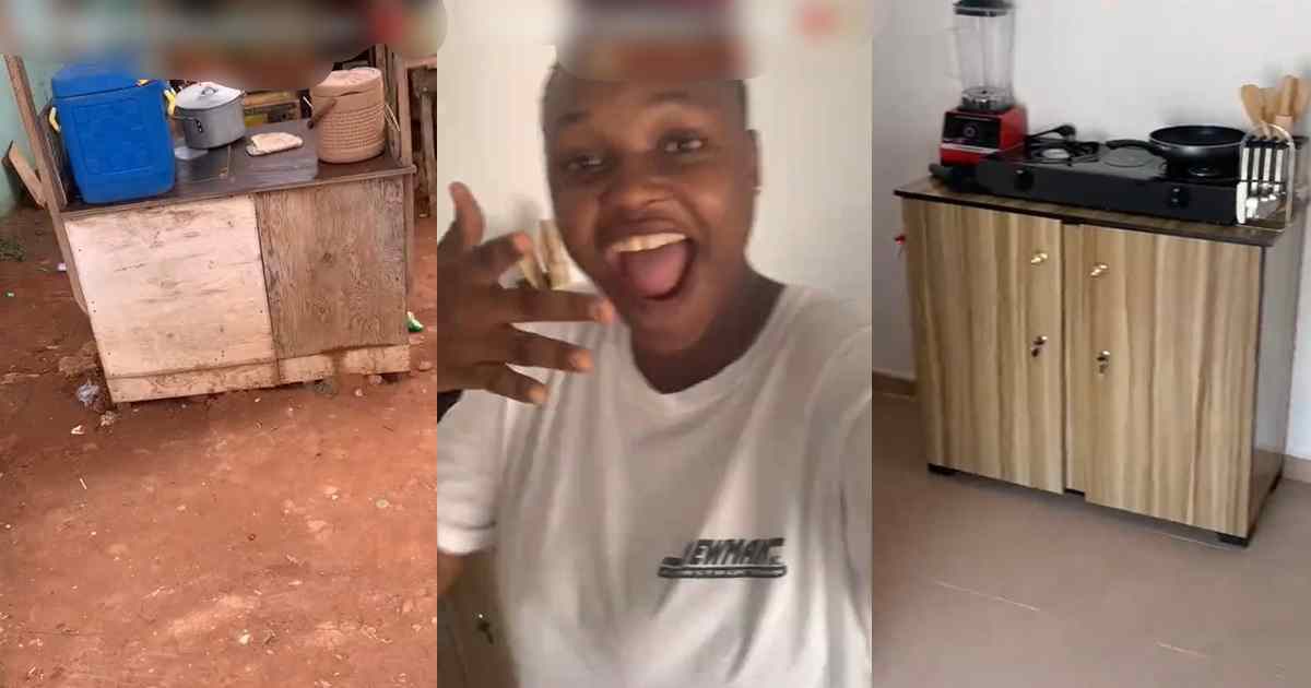 Food vendor shows off her business growth as she transforms from a roadside vendor to a shop owner (WATCH)