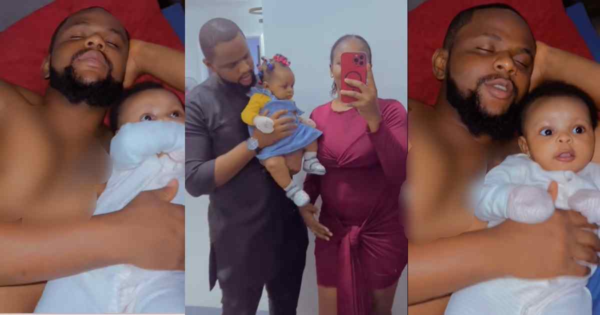 “Close your eyes” – Man prays for his daughter to fall asleep as she stays awake at 3 am (WATCH)