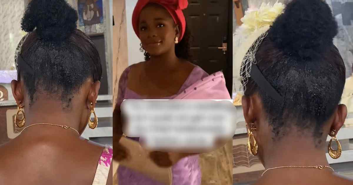 “Did you even see your dress?” – Wedding guest receives backl@sh after crit!cizing the chief bridesmaid’s hairstyle in church (WATCH)