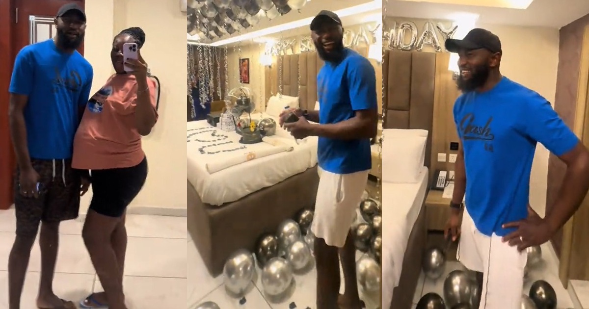 Pregnant woman shares how she surprised her ‘inquisitive husband’ on his birthday (VIDEO)