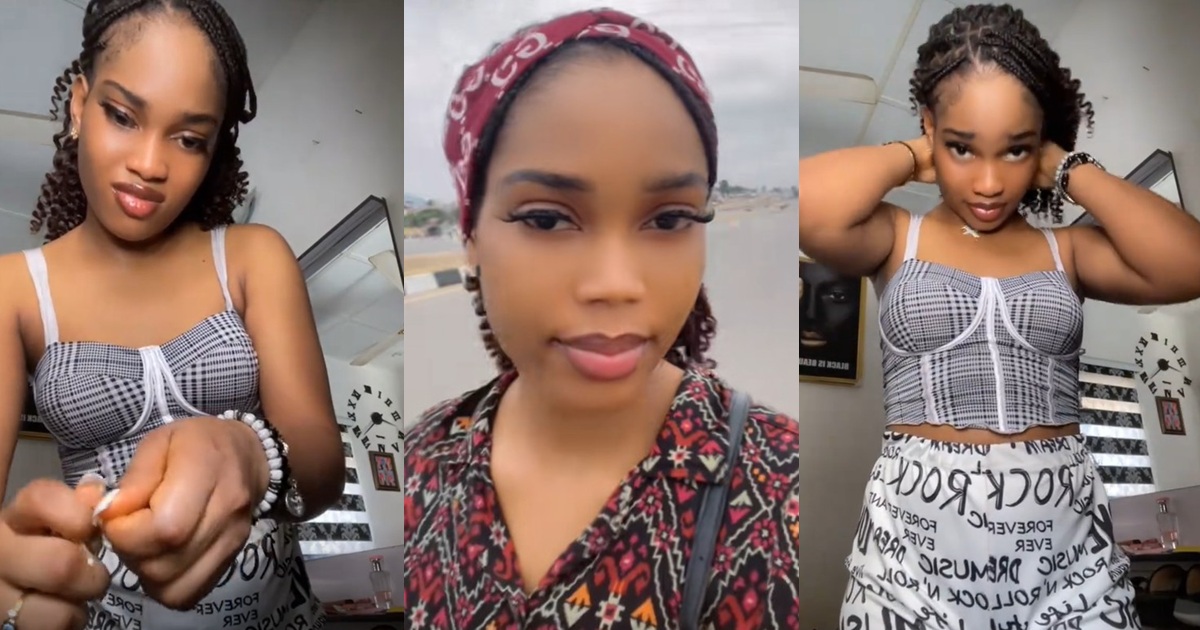 “I fixed my nails, now I can’t live a normal life” – Lady Finds It Challenging to Wear Her Necklace After Getting Her Nails Done (WATCH)