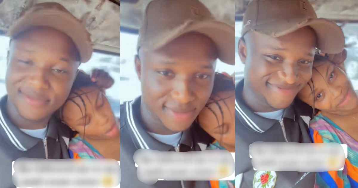 “Post the JAMB result too” – Tongue w@gs as man records his partner accompanying him to his JAMB center (WATCH)
