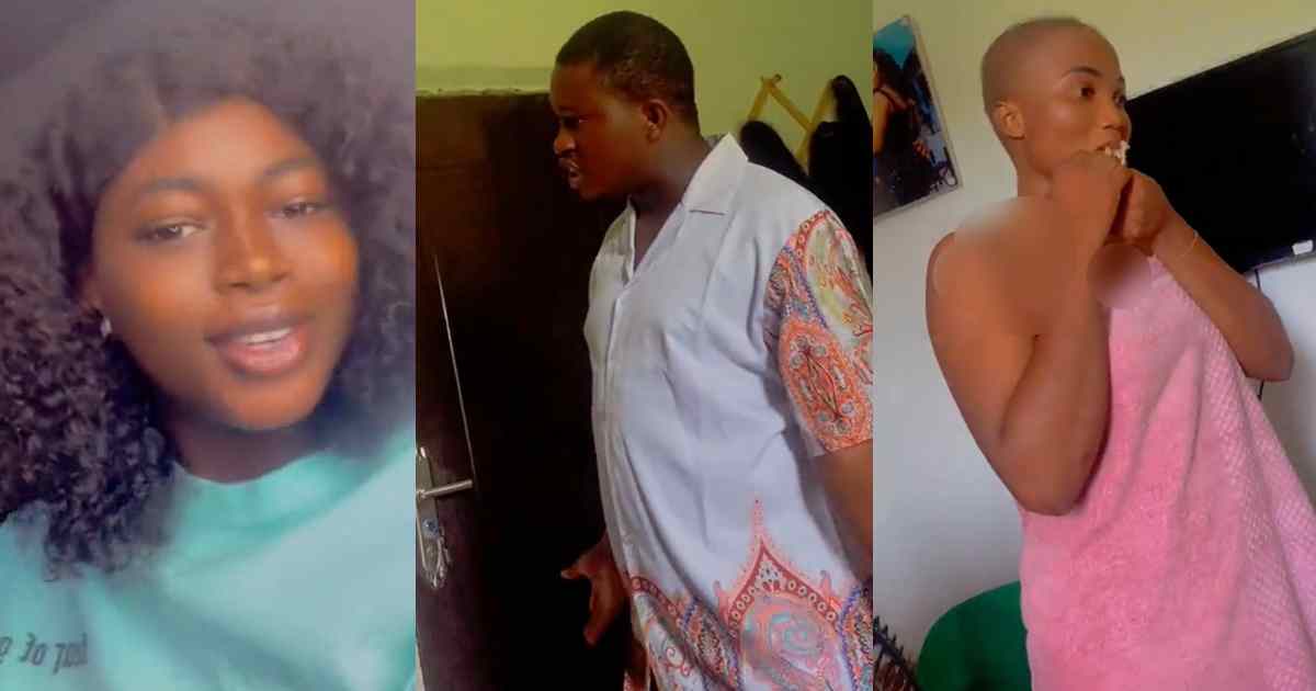 “You resemble avatar” – Elder brother ra@ges after his sister shaved her hair without his approval (WATCH)