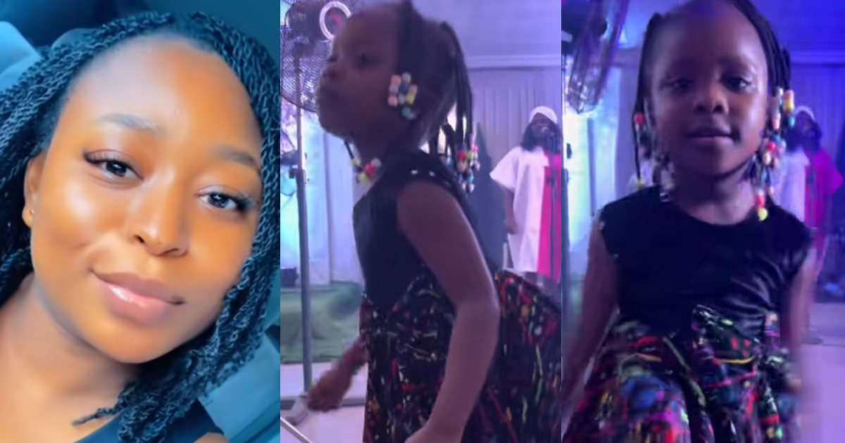 “Two introverts get married and birth an extrovert” – Nigerian woman reveals how her daughter enjoys parties unlike she and her husband, who dislike them (WATCH)  