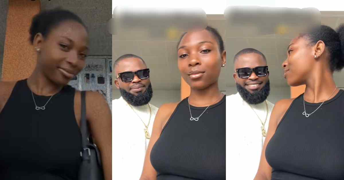 Lady stúnned after a stranger joined her video during her visit to the airport with her sister (WATCH)