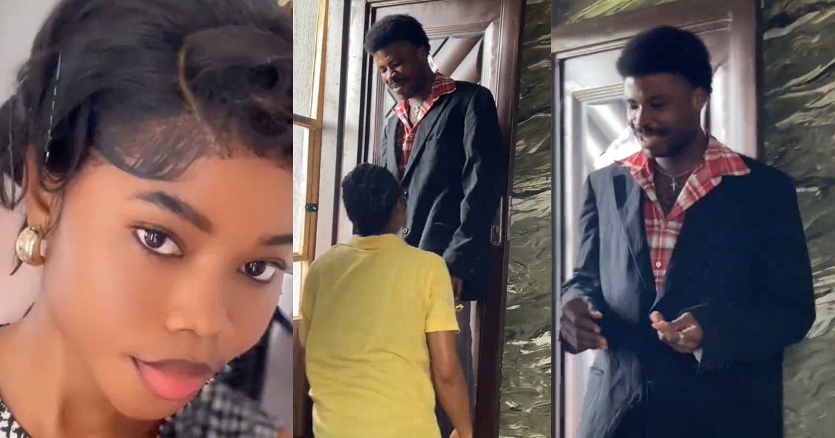 Lady knelt to beg her brother not to wear his alte outfit out to avoid being rid!culed (WATCH) 